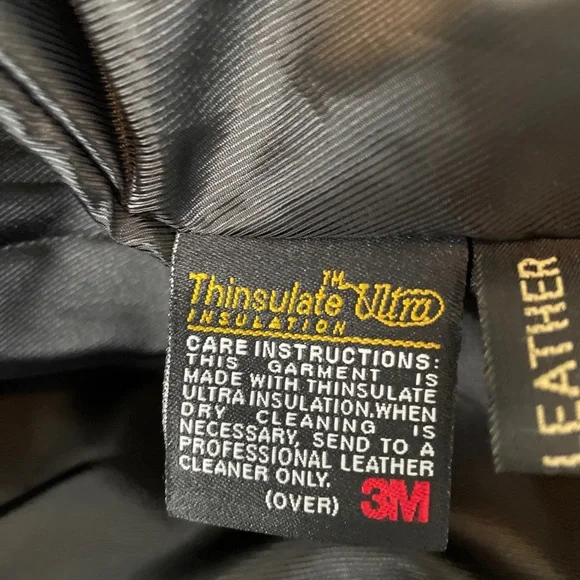 Robert Comstock Black Genuine Leather 3/4 Length Jacket. Size: 48 - Picture 5 of 12